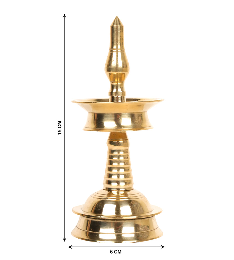 Handcrafted Bronze Oil Lamp Traditional Indian Deepam