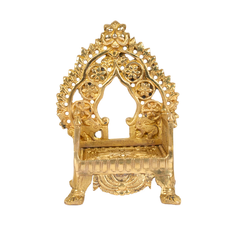Gilded Mini Throne – A Regal Perch