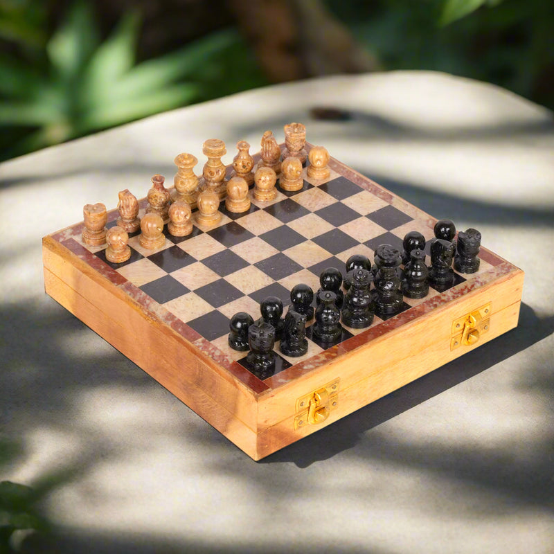 Handcrafted Marble & Wood Chess Set | An Indian Legacy of Skill and Play