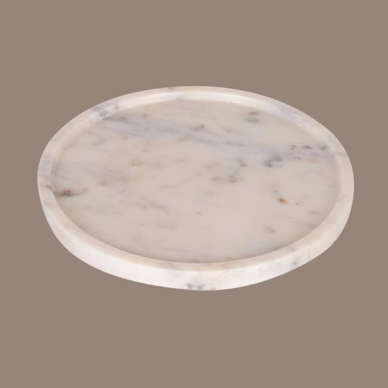 Classic Round Marble Tray