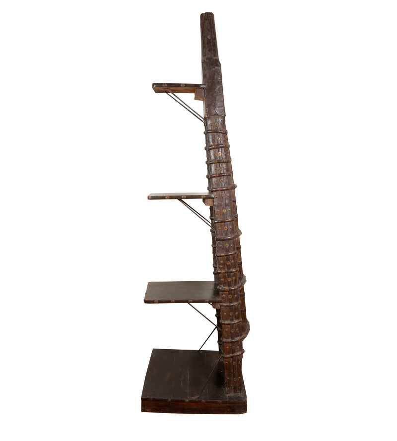 Handcrafted Indian Antique Multi-Tier Shelf – Traditional and Timeless Design