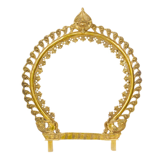 Handcrafted Indian Brass Prabhavali Arch | Traditional Idol Frame for Sacred Spaces