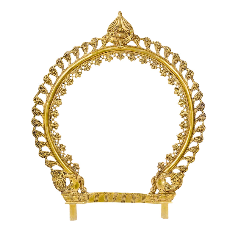 Handcrafted Indian Brass Prabhavali Arch | Traditional Idol Frame for Sacred Spaces