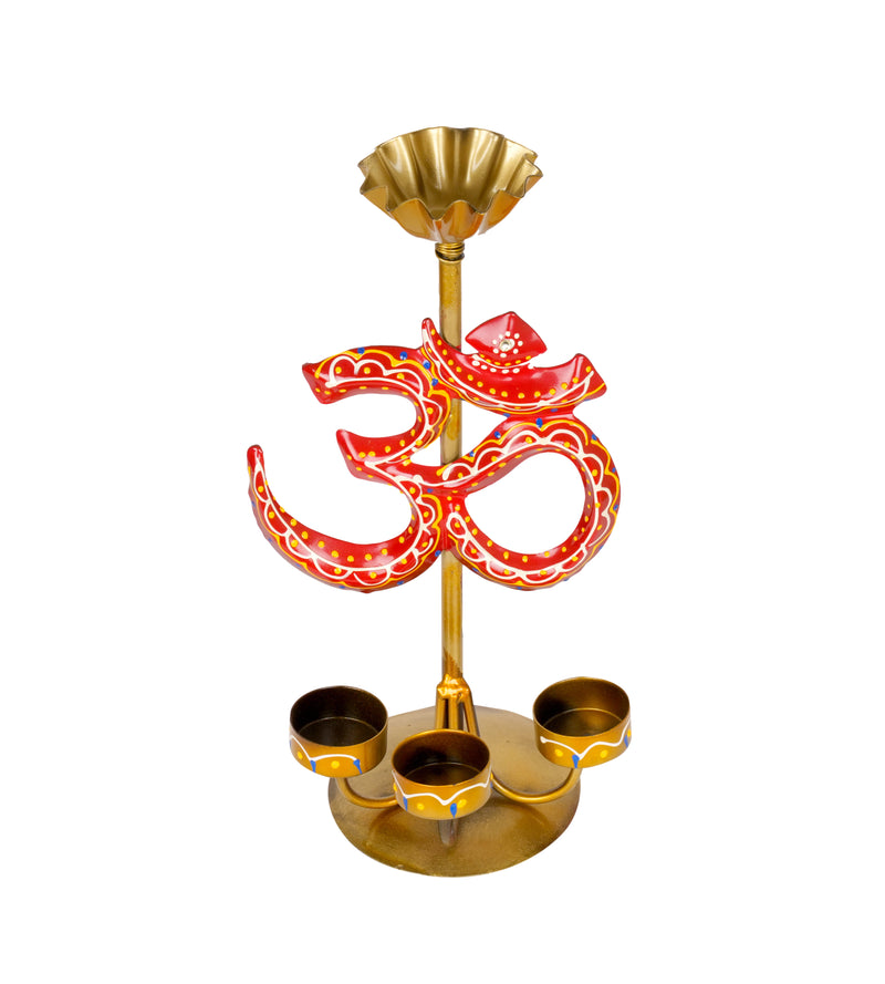 Handcrafted Metal Om Candle Holders – Spiritual and Elegant Decor