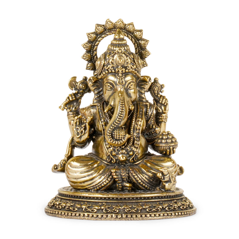 Timeless Blessings: Handcrafted Bronze Ganesha Idol