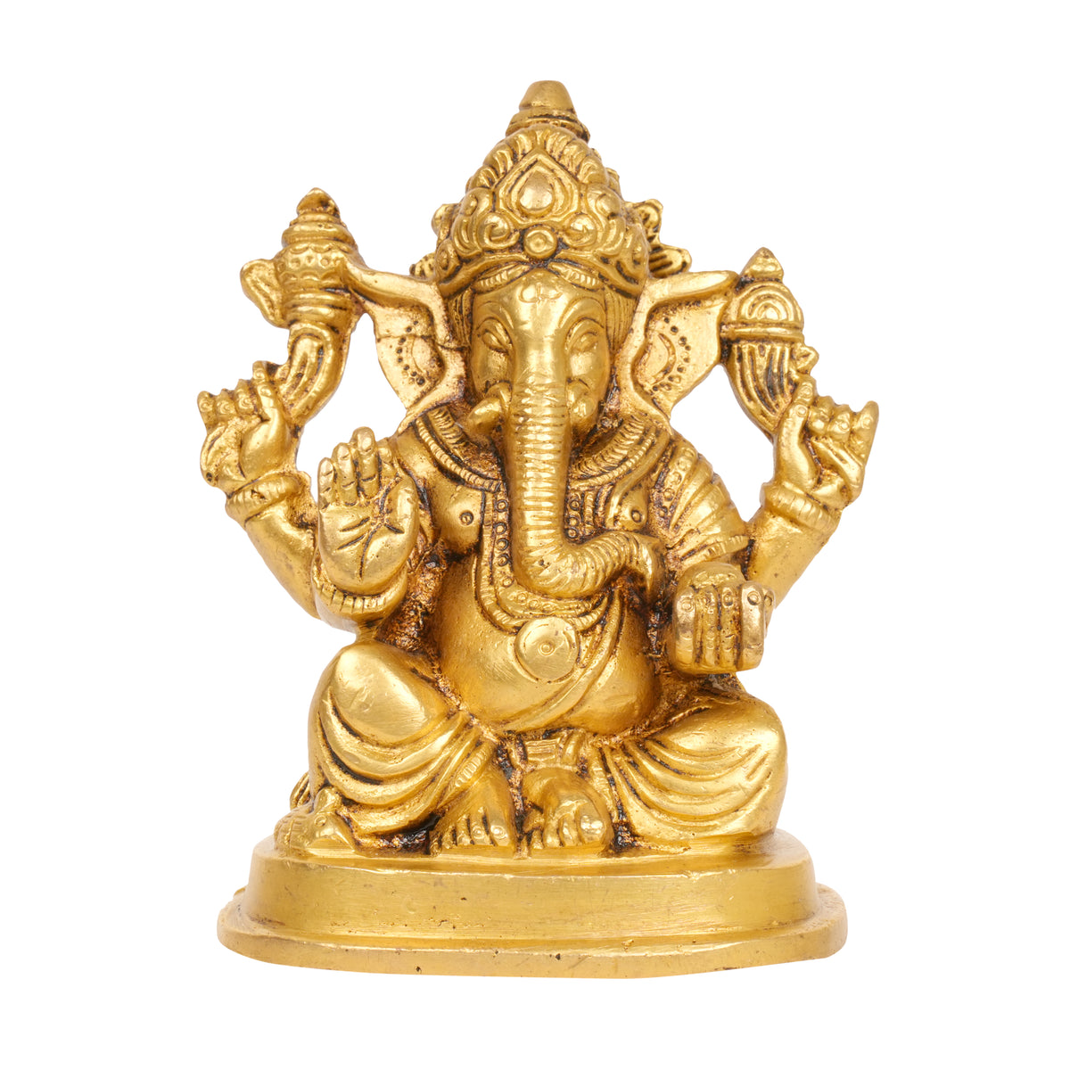 Divine Blessings: Bronze Lord Ganesha Idol