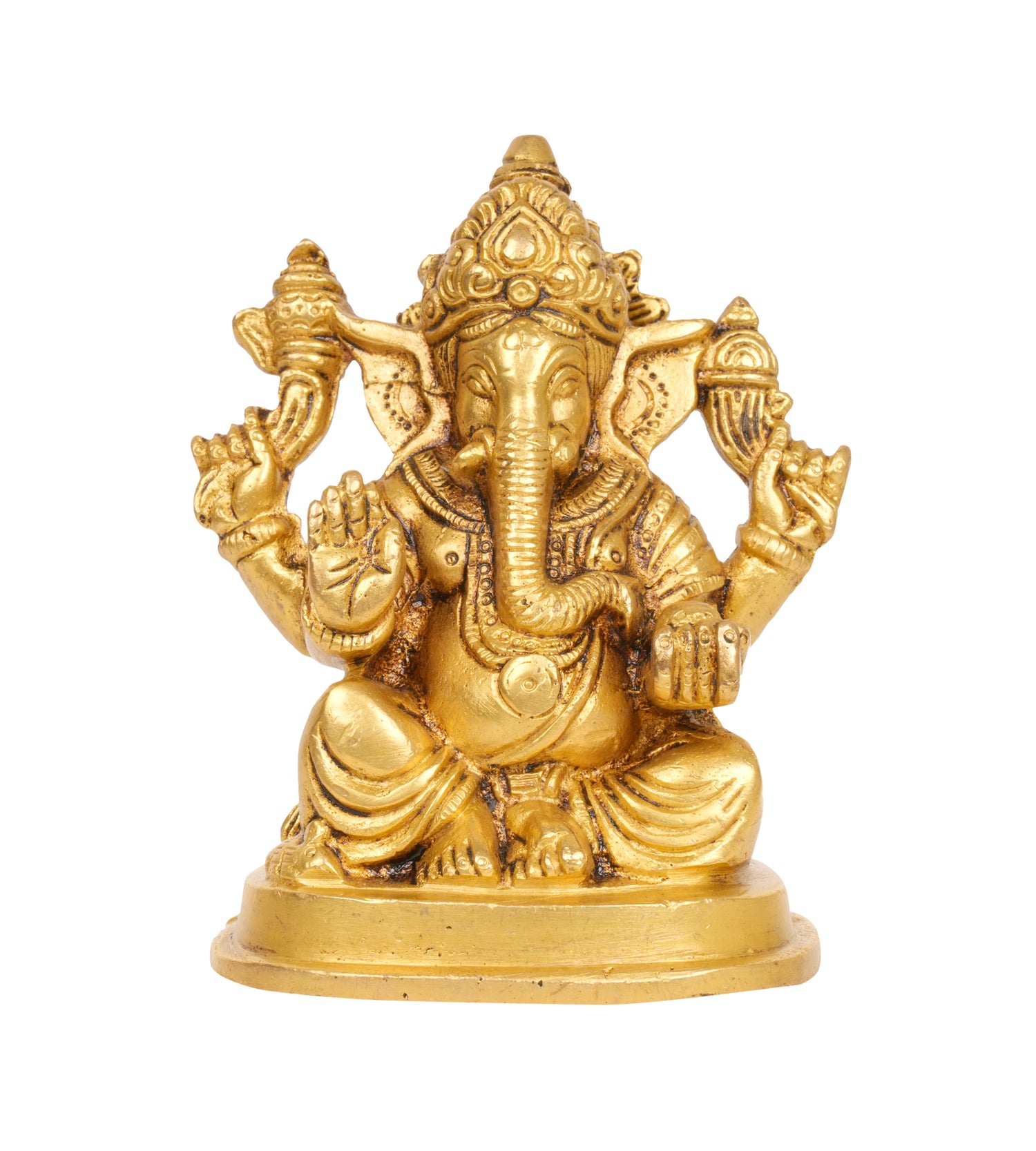 Divine Blessings: Bronze Lord Ganesha Idol