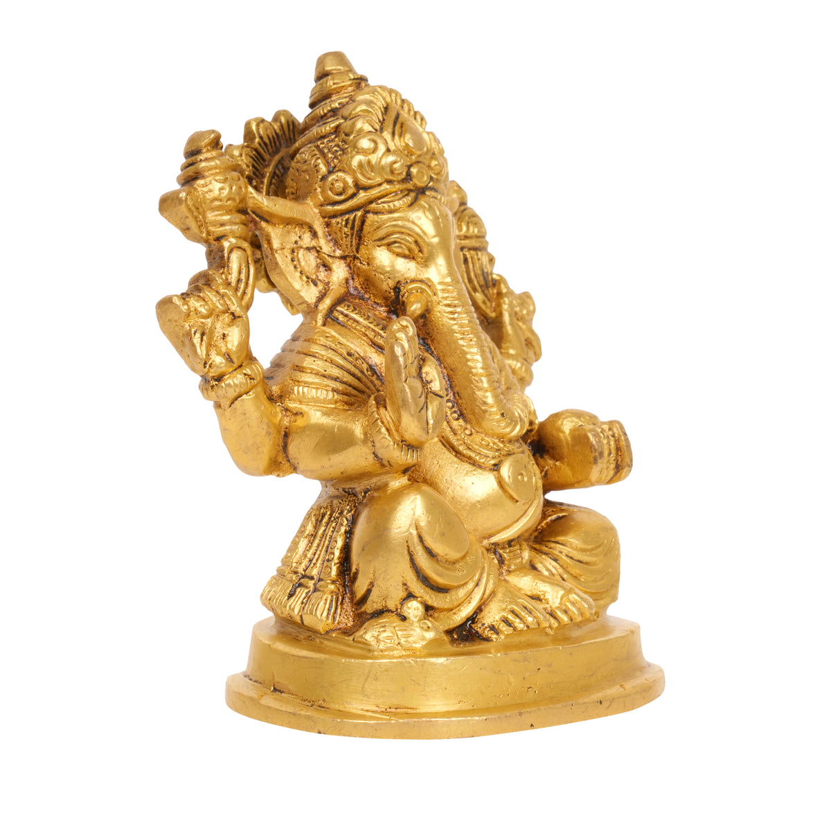 Divine Blessings: Bronze Lord Ganesha Idol