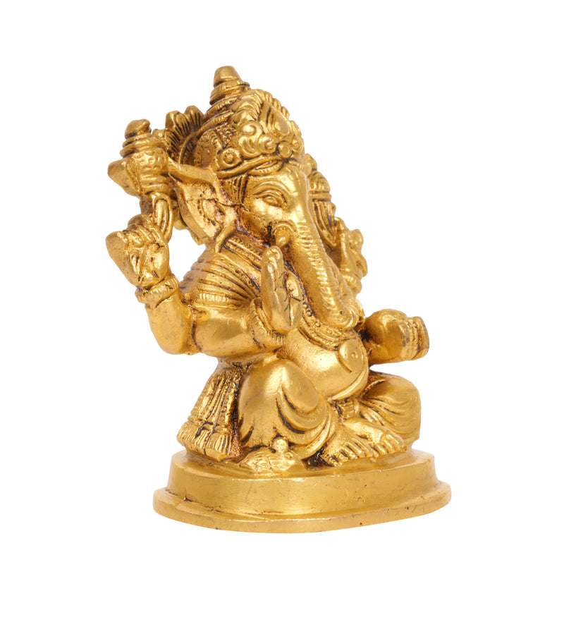 Divine Blessings: Bronze Lord Ganesha Idol