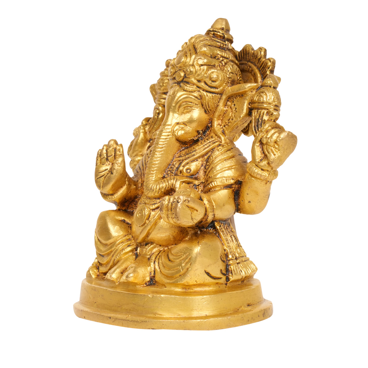 Divine Blessings: Bronze Lord Ganesha Idol