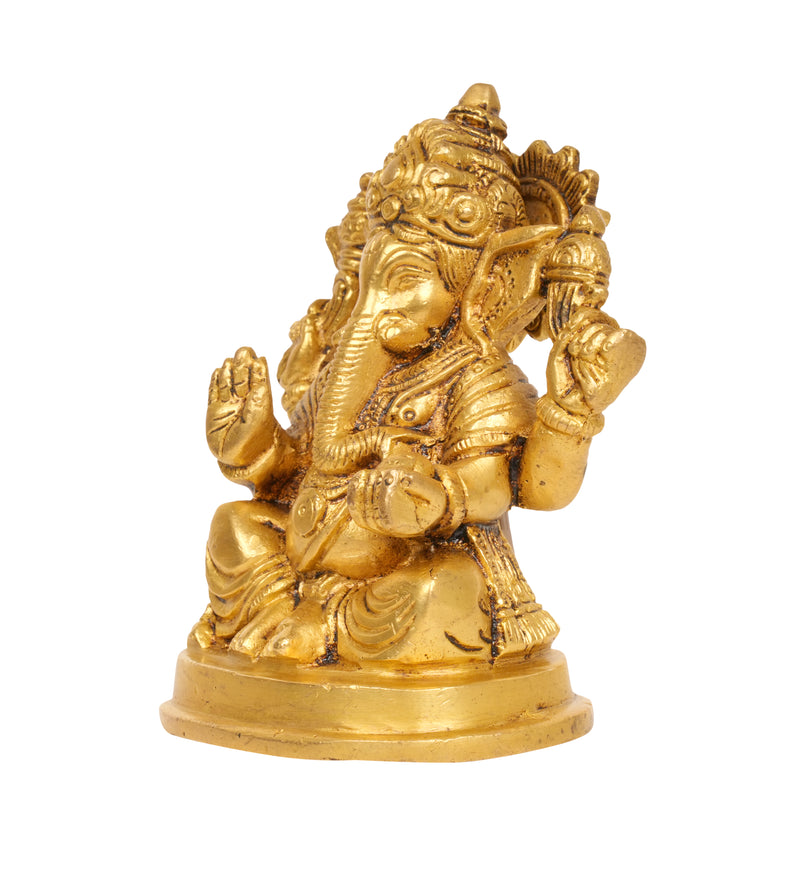 Divine Blessings: Bronze Lord Ganesha Idol