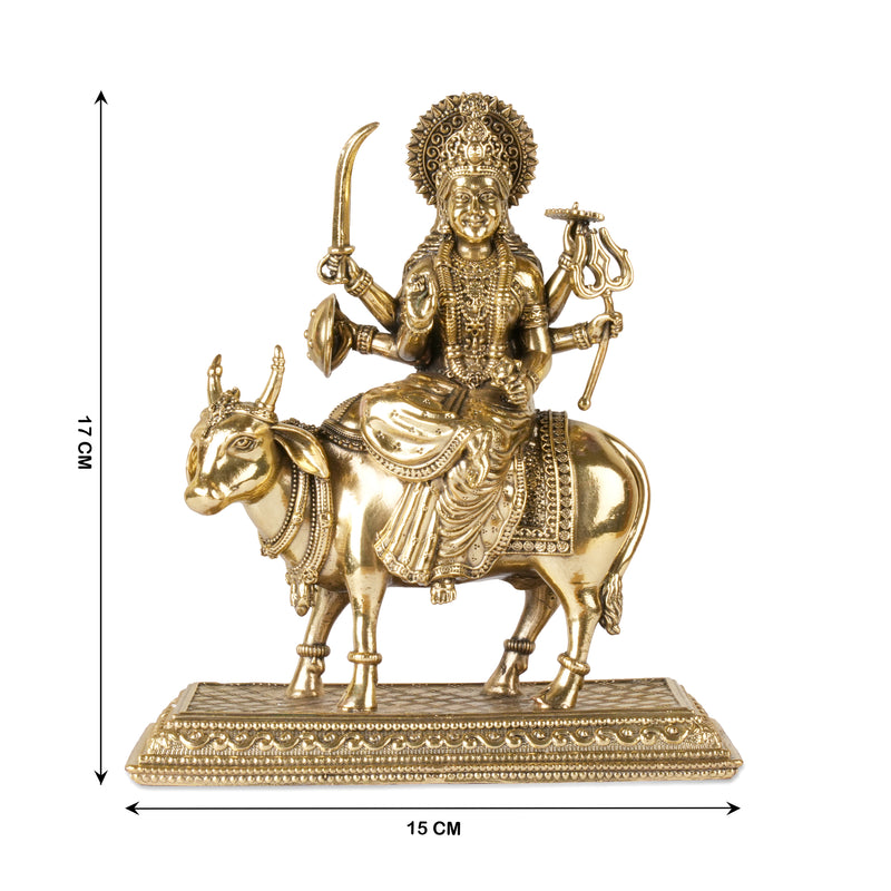 Handcrafted Brass Goddess Shailputri Idol | Navdurga Statue