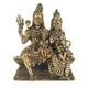 Traditional Bronze Shiva Family Sculpture with Ganesha and Kartikeya