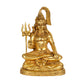 Handcrafted Brass Lord Shiva Statue | Meditating Mahadev Trishul Idol