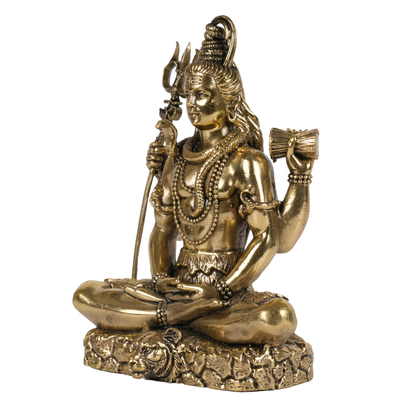 Handcrafted Brass Lord Shiva Statue | Meditating Mahadev Dhyana Mudra Idol