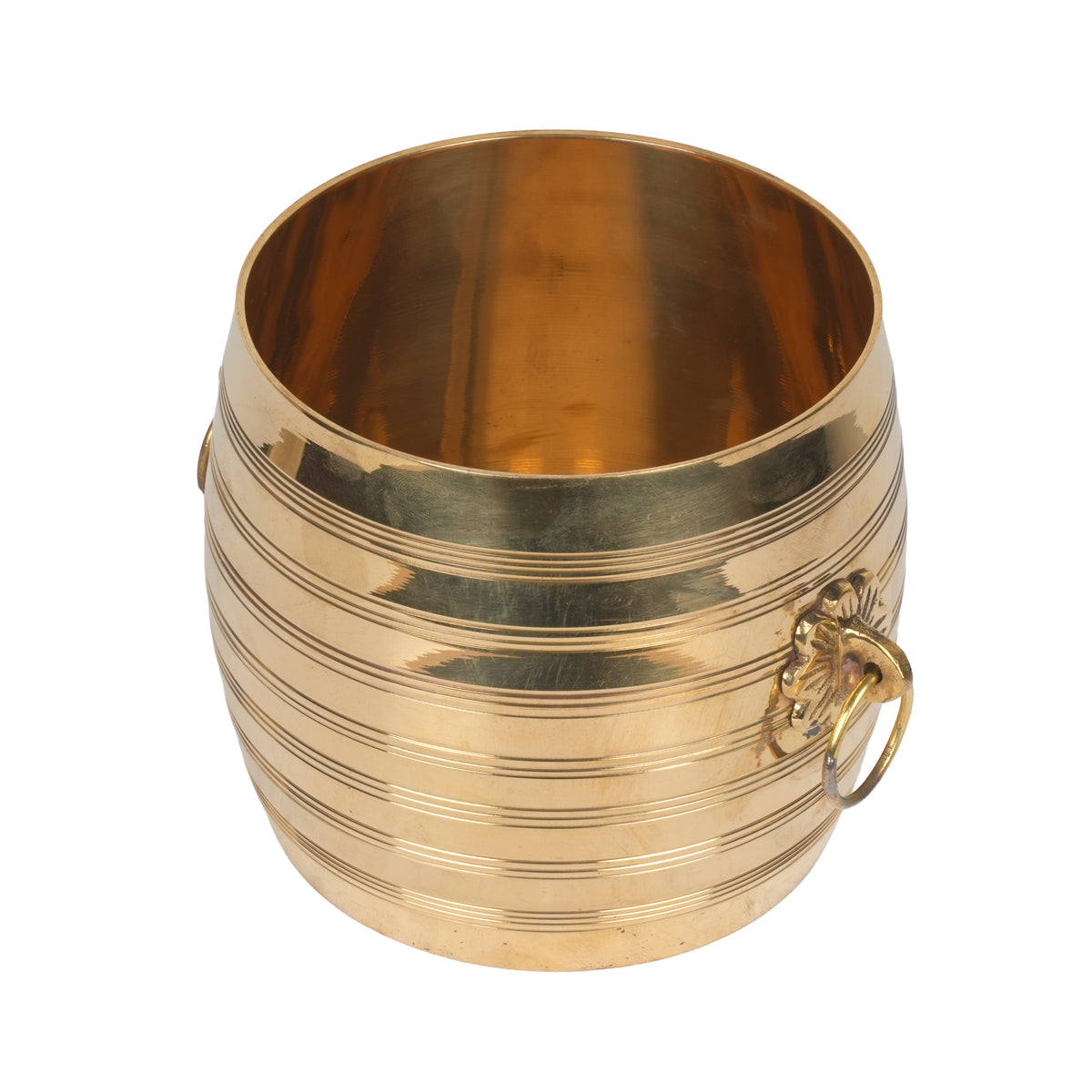 Handcrafted Kerala Brass Para Vessel | Traditional Indian Paddy Measurement Barrel