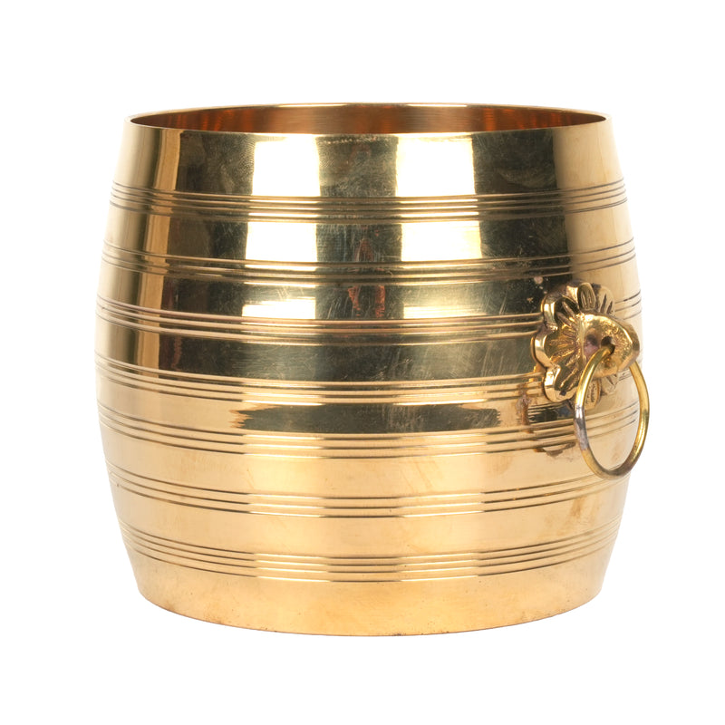 Handcrafted Kerala Brass Para Vessel | Traditional Indian Paddy Measurement Barrel