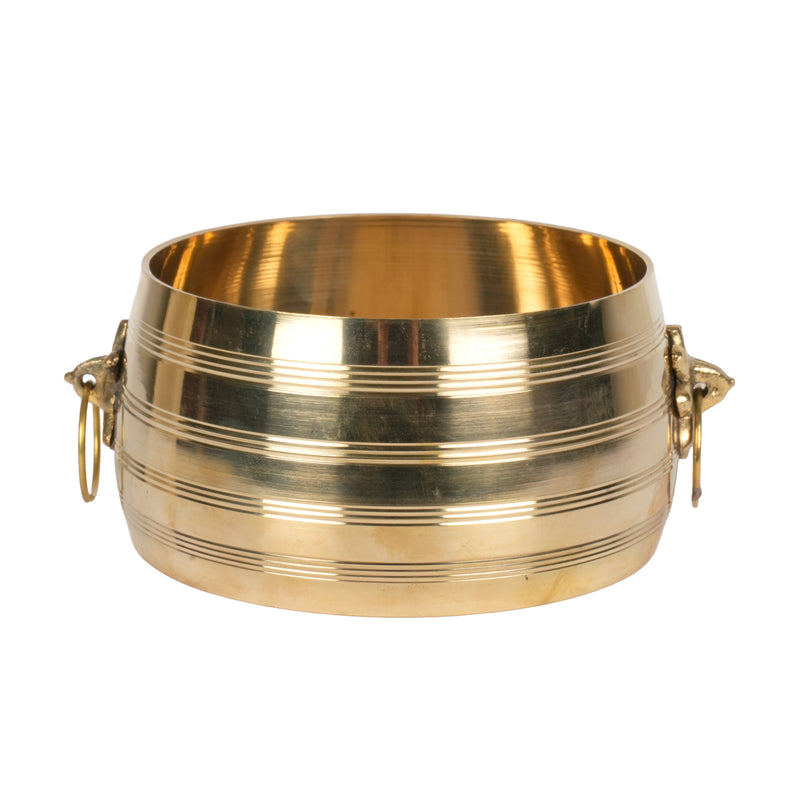 Handcrafted Traditional Brass Para Vessel | Floating Flower Urli Urn Bowl