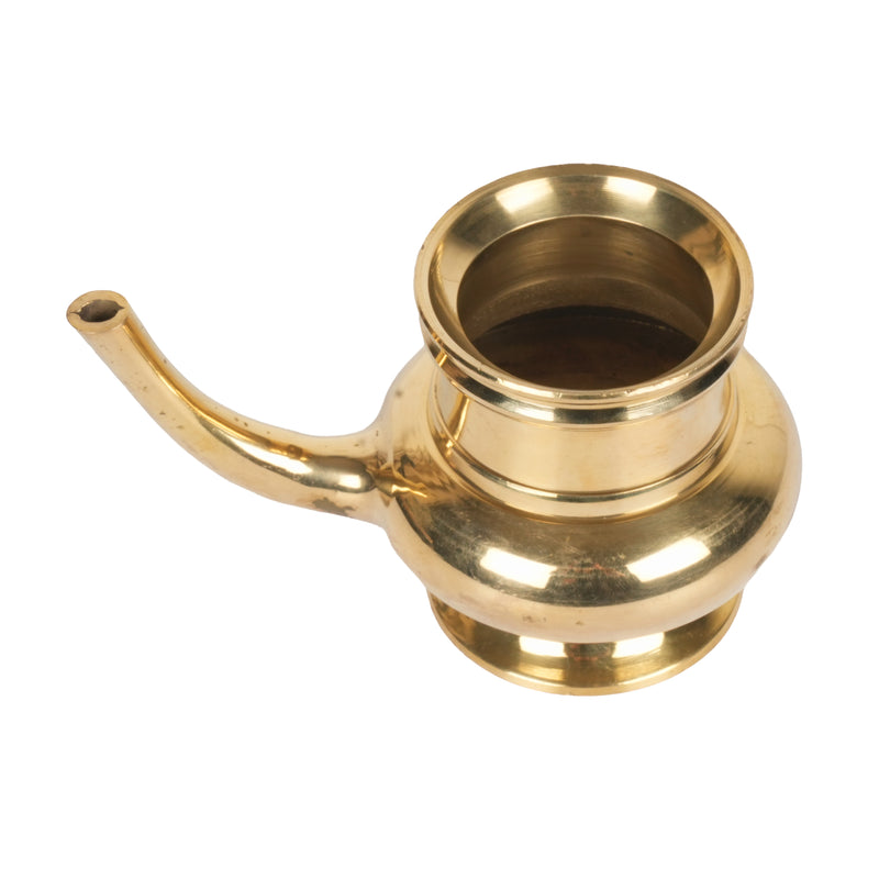 Handcrafted Traditional Brass Kindi Vessel | Elegant Spouted Water Pourer