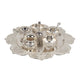 Handcrafted Traditional German Silver Pooja Thali Set | 7-Piece Lotus Floral Platter