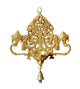 Graceful Glow: Handcrafted Brass Hanging Deepam with Bell