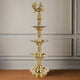 Magnificent Light: Handcrafted Brass Three-Tiered Peacock Oil Lamp