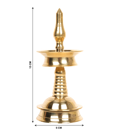 Handcrafted Bronze Oil Lamp Traditional Indian Deepam