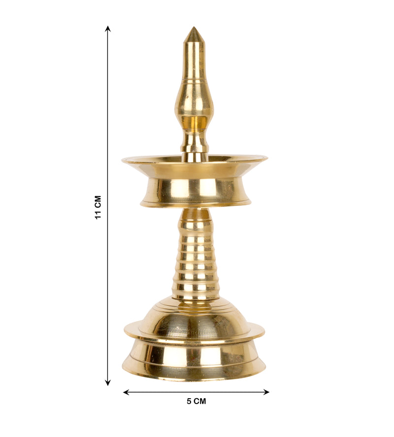 Handcrafted Bronze Oil Lamp Traditional Indian Deepam