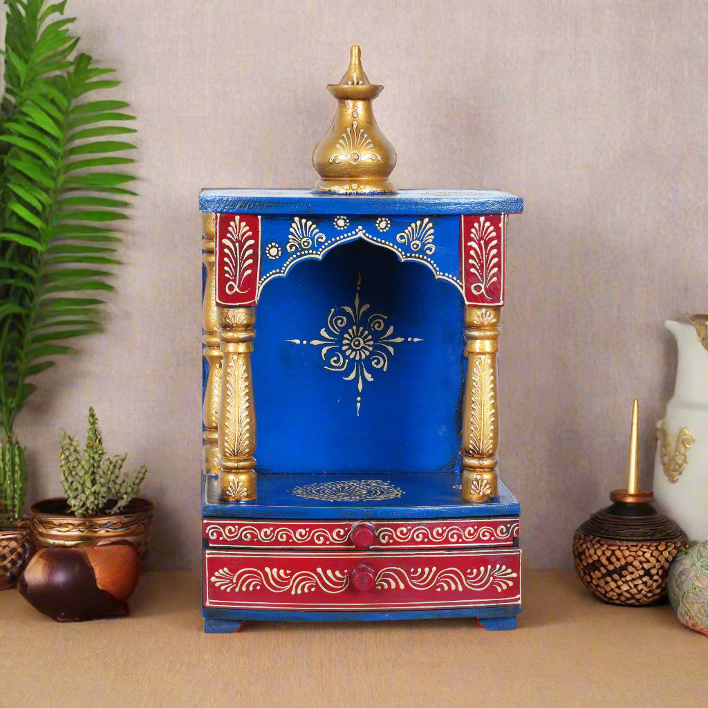 Wooden Emboss Mandir 16"