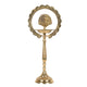 Handcrafted Traditional Brass Peacock Diya | Halo Arch Prabhavali Altar Lamp