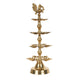 Handcrafted Traditional Brass Multi-Tier Tree Diya | 21-Wick Peacock Altar Lamp
