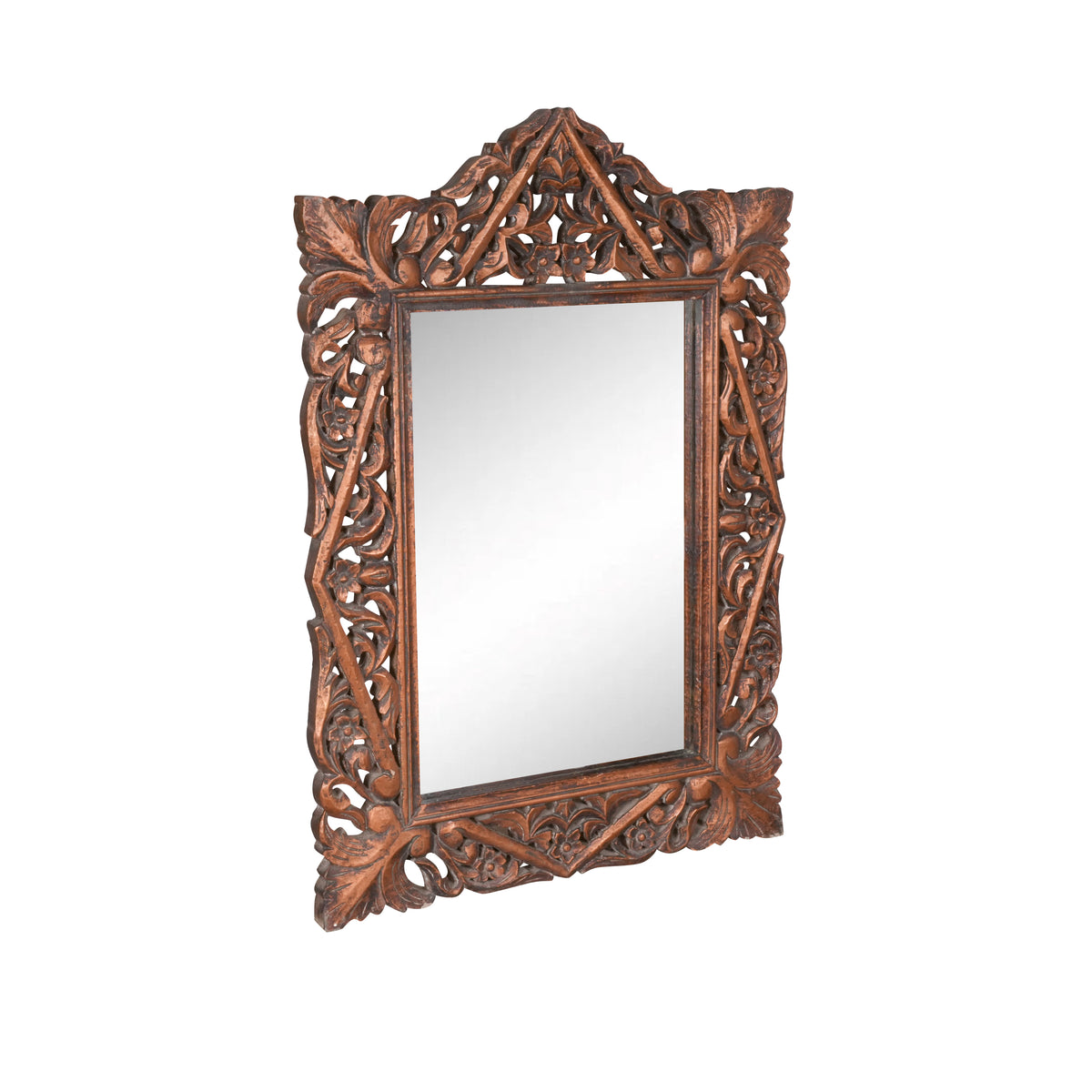 Jharoka Grace Frames - Intricately Carved Wooden Mirror Frames Inspired by Traditional Indian Arches