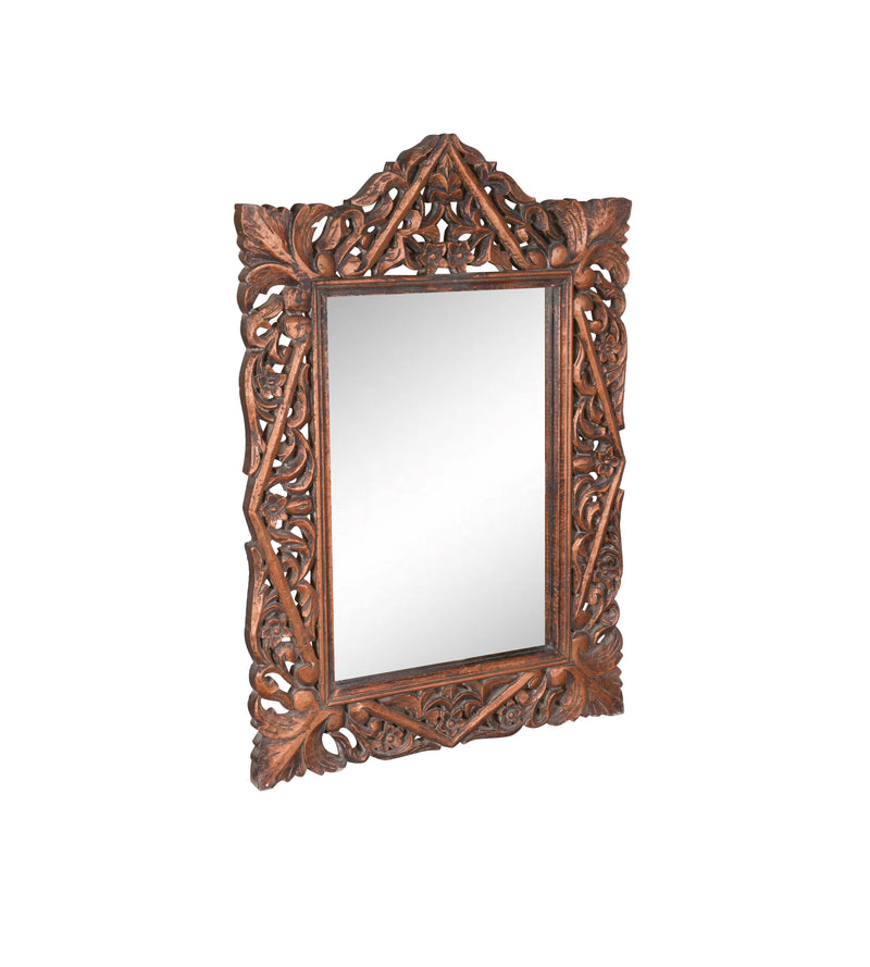 Jharoka Grace Frames - Intricately Carved Wooden Mirror Frames Inspired by Traditional Indian Arches