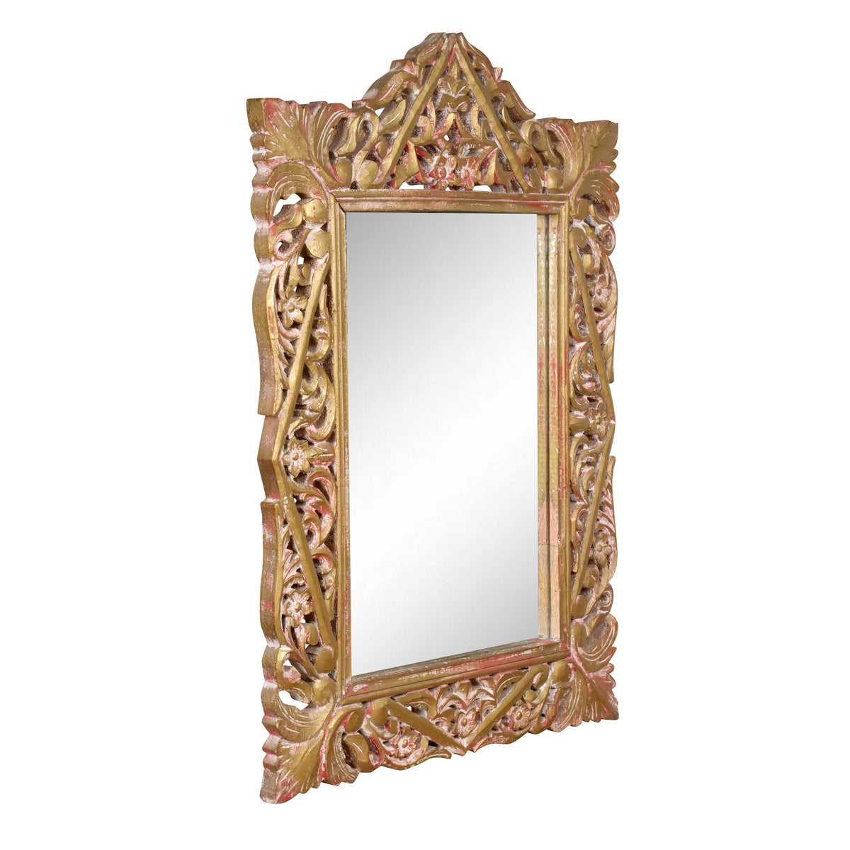 Jharoka Grace Frames - Intricately Carved Wooden Mirror Frames Inspired by Traditional Indian Arches