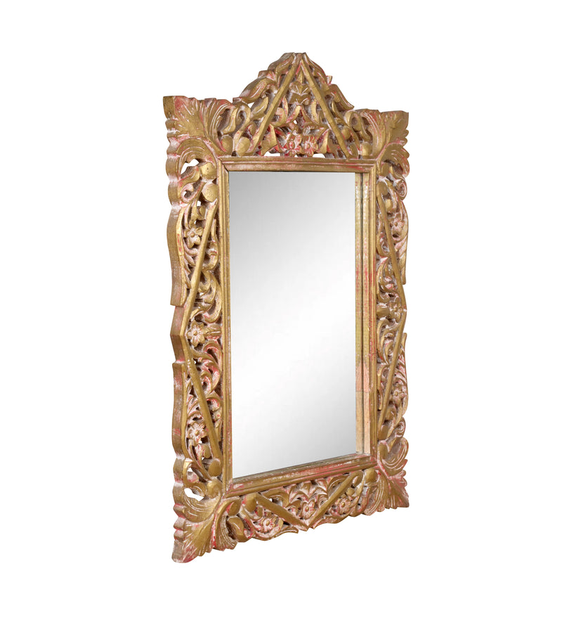 Jharoka Grace Frames - Intricately Carved Wooden Mirror Frames Inspired by Traditional Indian Arches