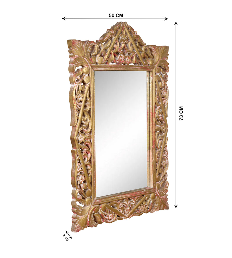 Jharoka Grace Frames - Intricately Carved Wooden Mirror Frames Inspired by Traditional Indian Arches