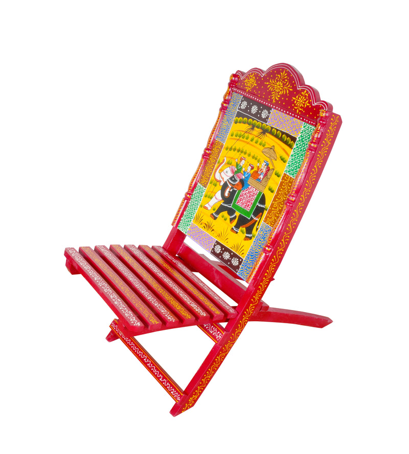 Handcrafted Brown Wooden Chair – Rustic Elegance