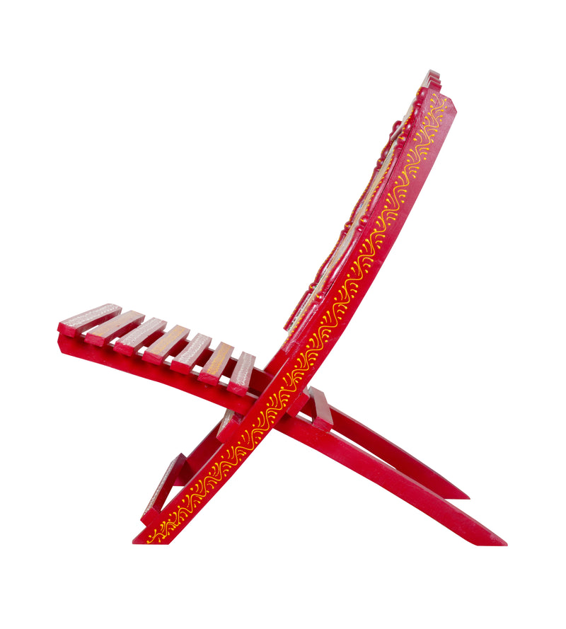 Handcrafted Brown Wooden Chair – Rustic Elegance