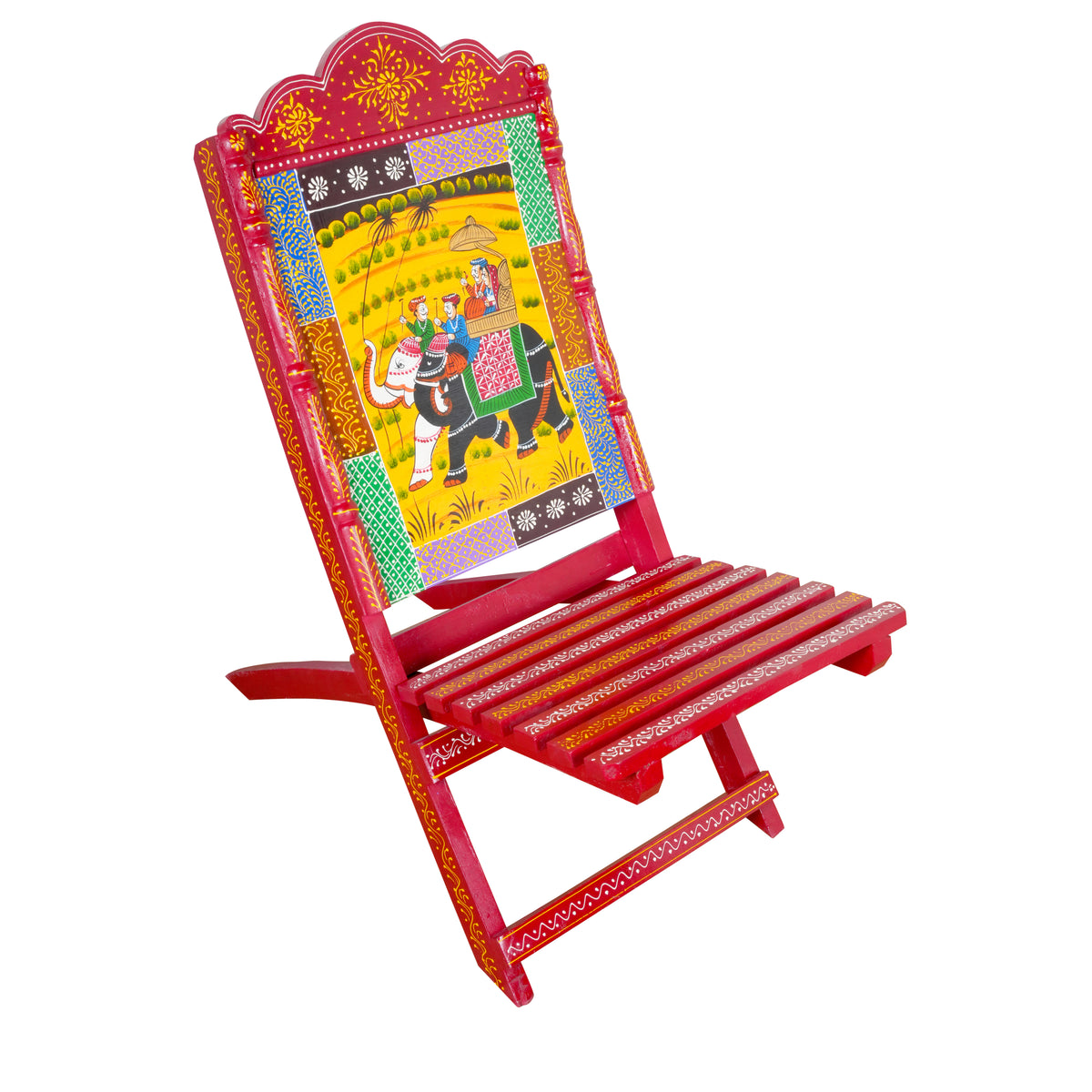 Handcrafted Brown Wooden Chair – Rustic Elegance