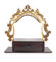 Handcrafted Brass and Wooden Decorative Stand – Traditional Indian Craft