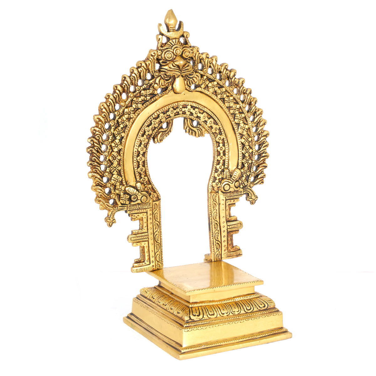 Ornate Brass Prabhavali Arch – Divine Elegance
