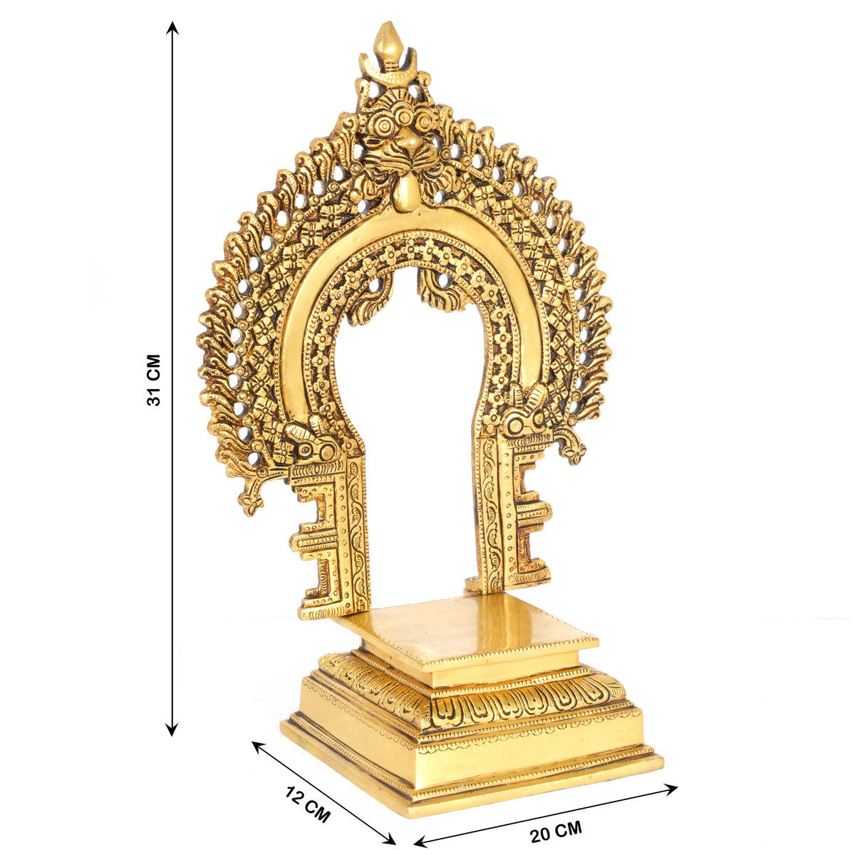 Ornate Brass Prabhavali Arch – Divine Elegance