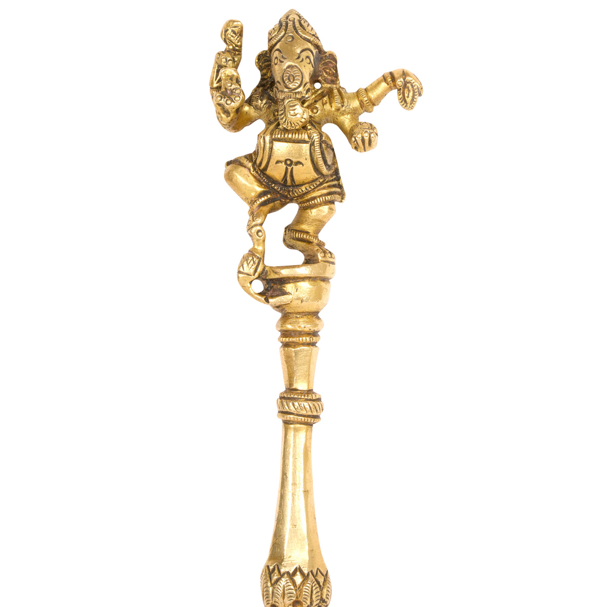 Divine Lord Ganesha Brass Ritual Spoons