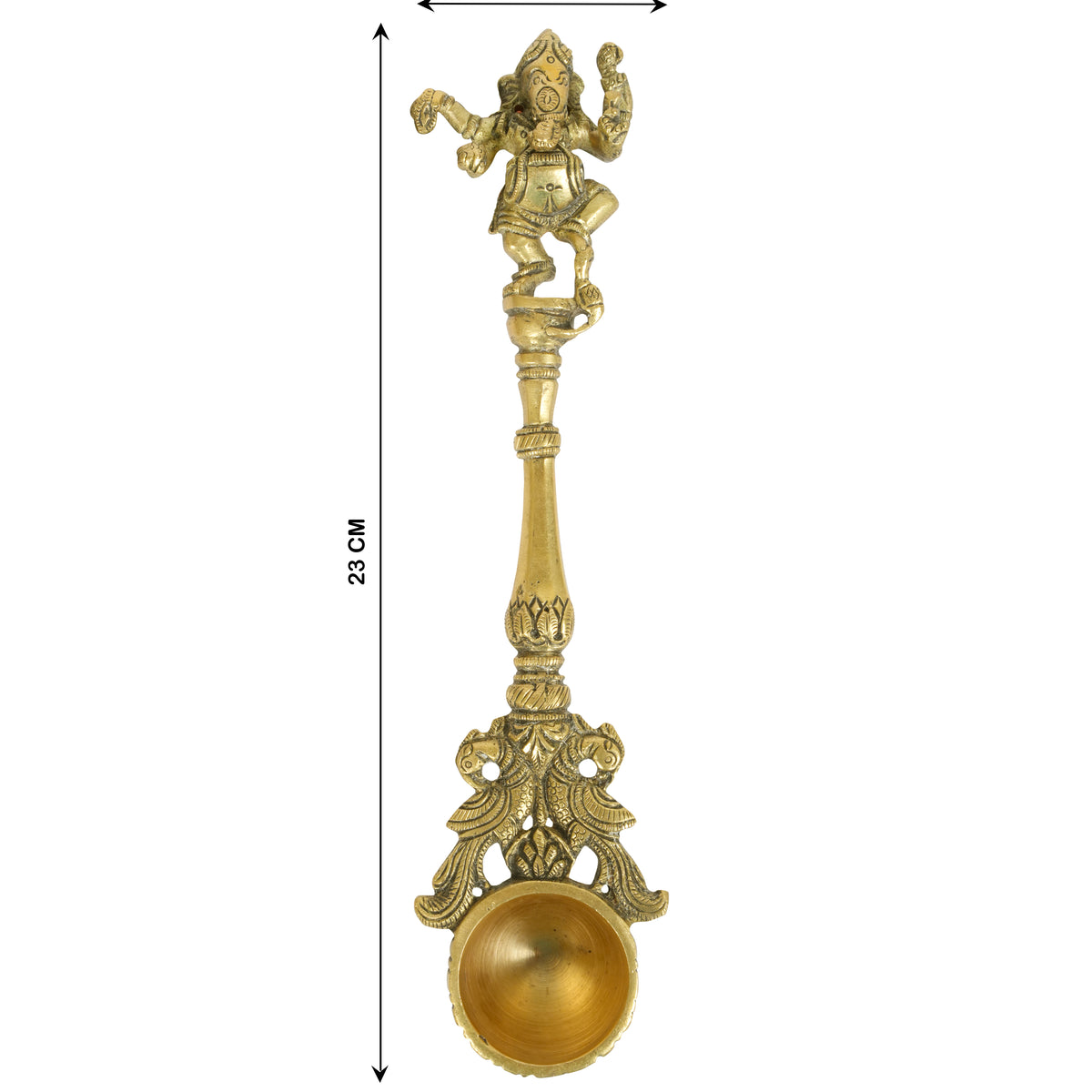 Divine Lord Ganesha Brass Ritual Spoons
