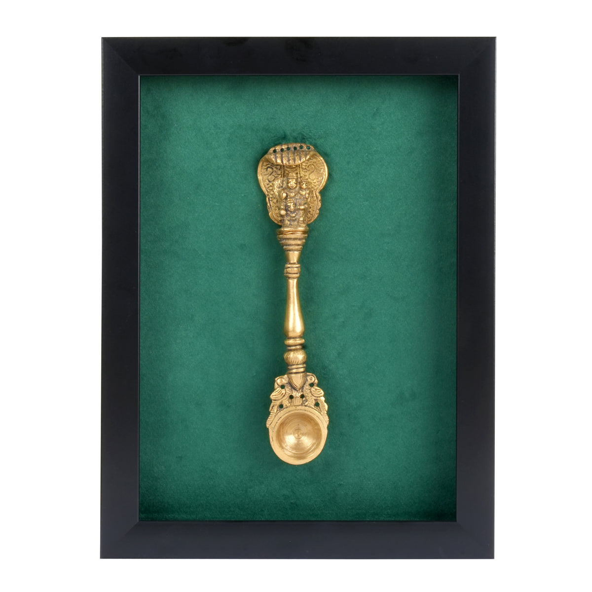 Handcrafted Moradabad Brass Vishnu Parivar Ritual Wall Art
