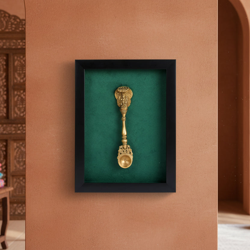 Handcrafted Moradabad Brass Vishnu Parivar Ritual Wall Art