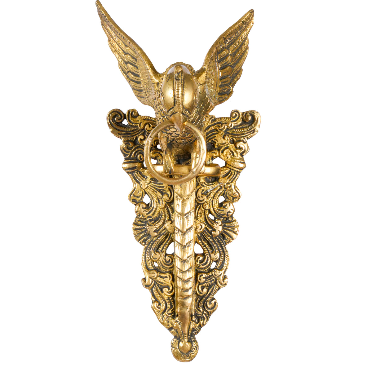 Handcrafted Ornate Brass Parrot Wall Art