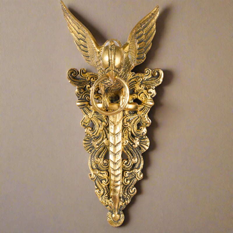Handcrafted Ornate Brass Parrot Wall Art