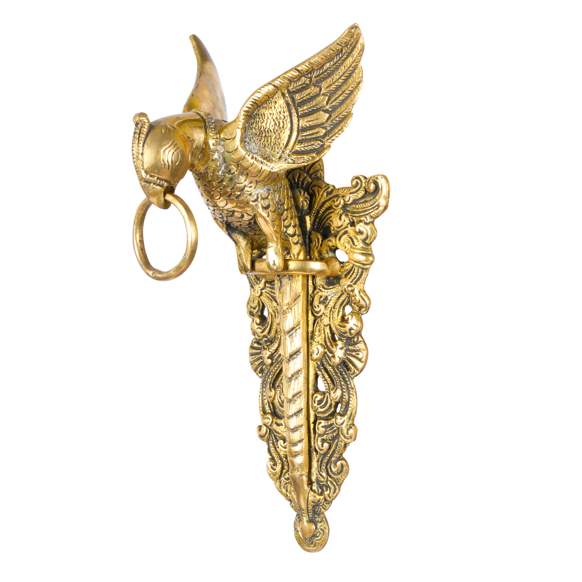 Handcrafted Ornate Brass Parrot Wall Art