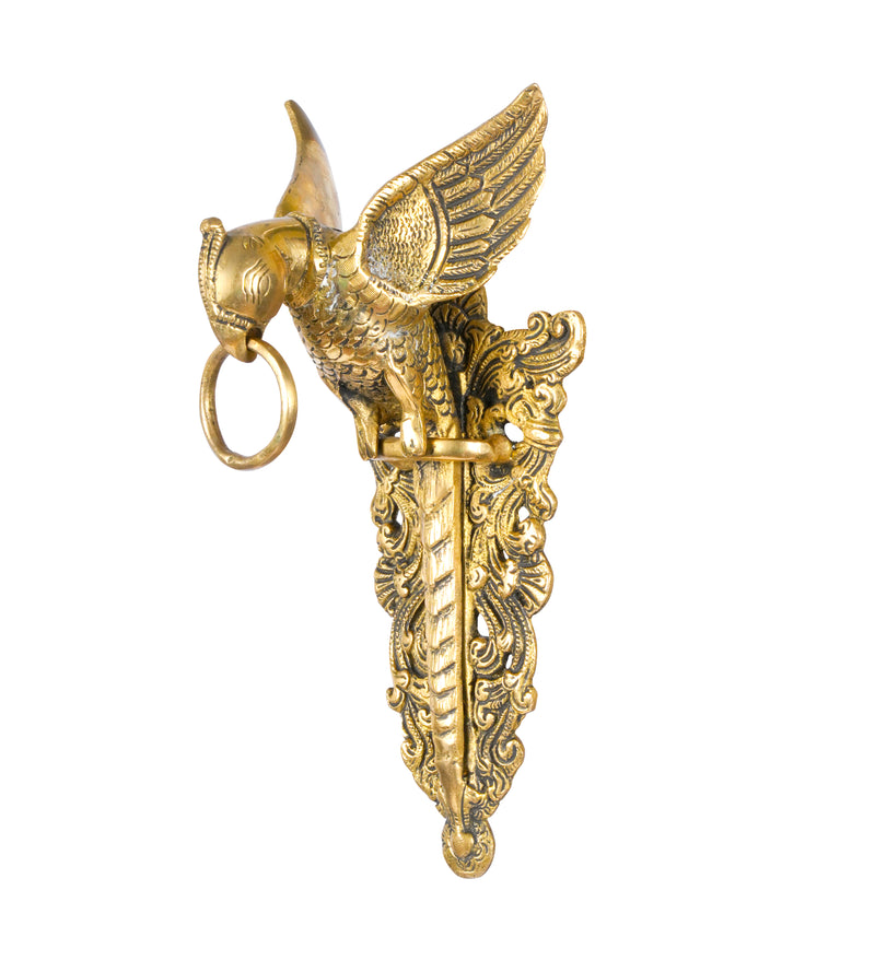Handcrafted Ornate Brass Parrot Wall Art
